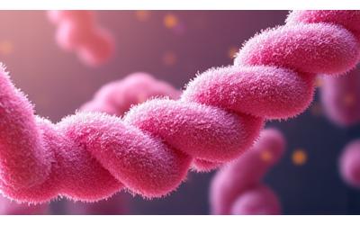 Healthy gut bacteria illustration