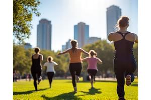 Austin skyline with healthy activities
