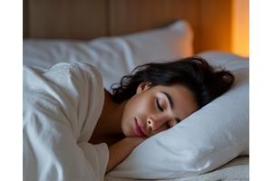 Person sleeping peacefully