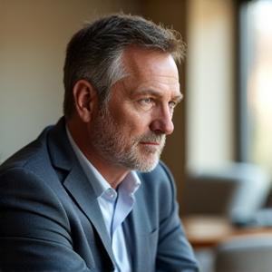 David meditating peacefully