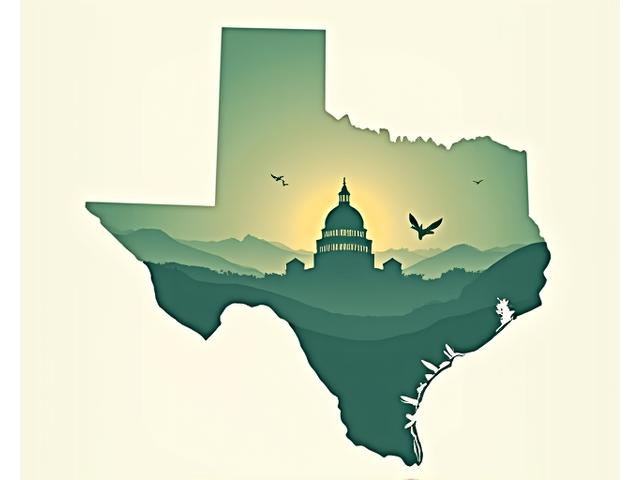 A stylized map of Austin, Texas, with pinpoints indicating clean beauty and wellness locations