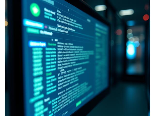 Computer screen showing security audit logs and compliance certifications